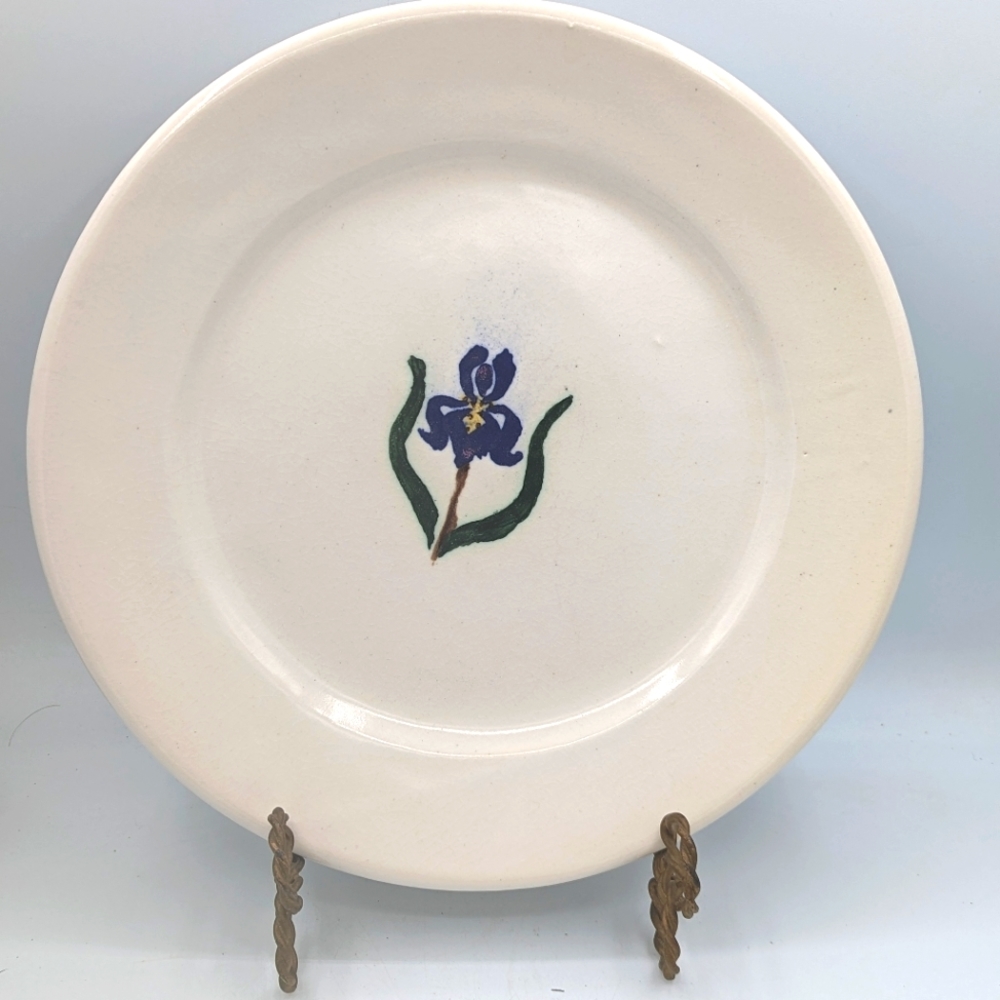 Vintage 2003 DOVER POTTERY Plate, Clay, 10.75” Diameter